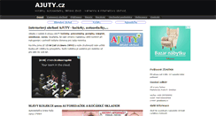 Desktop Screenshot of ajuty.cz